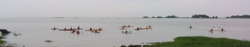 Kayak for a Cause class, Norwalk, CT
