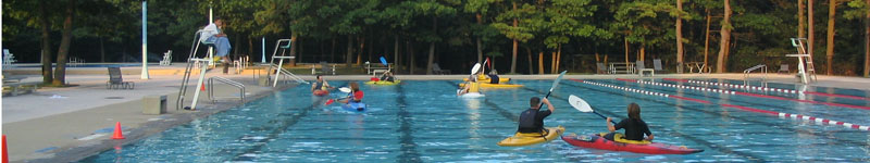 Summer pool class, Brookhaven Town Pool, Long Island, NY - July 2004