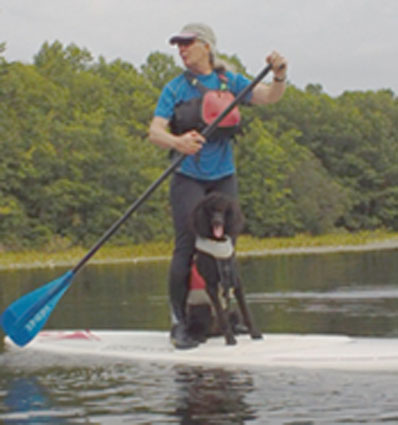 Morgan and Elizabeth Stand Up Paddleboarding