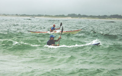 L4 Students practicing maneuvering in a tidal race